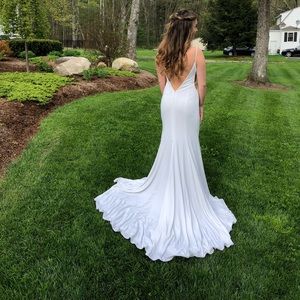 White Prom dress